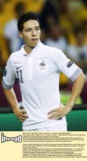 Samir Nasri (FRA), JUNE 19, 2012 - Football Soccer : UEFA EURO 2012 Group D match between Sweden 2-o France at Olympic stadium in Kyiv, Ukraine.  (oqma007713)