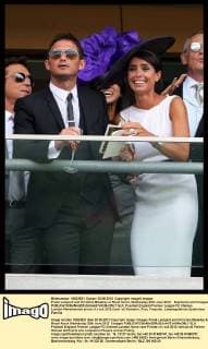 Frank Lampard and Christine Bleakley at Royal Ascot, Wednesday,20th June 2012. StephenxLock i-Images  SLK