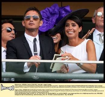 Frank Lampard and Christine Bleakley at Royal Ascot, Wednesday,20th June 2012. StephenxLock i-Images  SLK