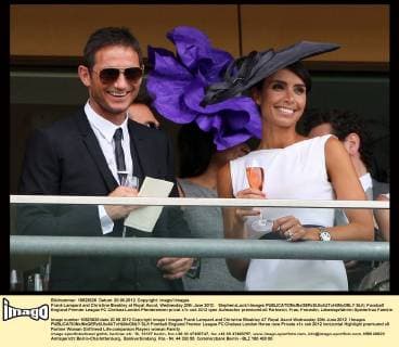 Frank Lampard and Christine Bleakley at Royal Ascot, Wednesday,20th June 2012. StephenxLock i-Images  SLK