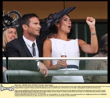 Frank Lampard and partner Christine Bleakley at Royal Ascot, Wednesday,20th June 2012. StephenxLock i-Images  SLK