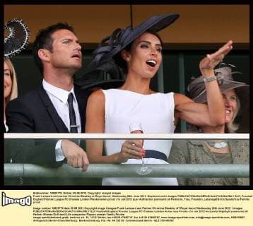 Frank Lampard and partner Christine Bleakley at Royal Ascot, Wednesday,20th June 2012. StephenxLock i-Images  SLK
