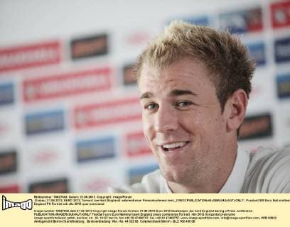 Krakau, 21.06.2012, EURO 2012, Torwart Joe Hart (England) während einer Pressekonferenz lemi_210612 