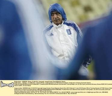 EURO 2012 - - Gdansk - 21 JUNE 2012 - Greece Offcial Training Session at PGE Arena of Gdansk. Headcoach of Greece Fernando Santos. 
