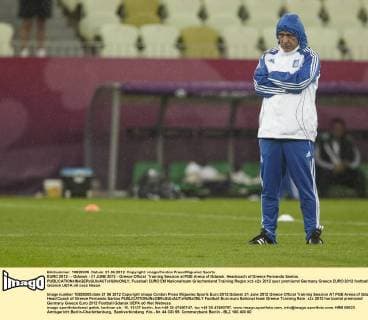 EURO 2012 - - Gdansk - 21 JUNE 2012 - Greece Offcial Training Session at PGE Arena of Gdansk. Headcoach of Greece Fernando Santos. 