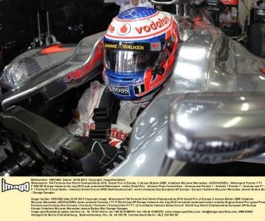 Motorsports: FIA Formula One World Championship 2012, Grand Prix of Europe, 3 Jenson Button (GBR, Vodafone McLaren Mercedes), xHOCHxZWEIx