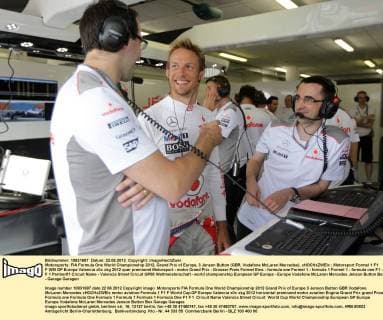 Motorsports: FIA Formula One World Championship 2012, Grand Prix of Europe, 3 Jenson Button (GBR, Vodafone McLaren Mercedes), xHOCHxZWEIx