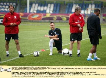John Terry, Roy Hodgson National team of England train on June 22, 2012 in Cracow, Poland.  EN_01034724_0043