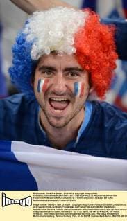 FUSSBALL EUROPAMEISTERSCHAFT 2012 VIERTELFINALE 23.06.2012 Fussballfan aus Frankreich 