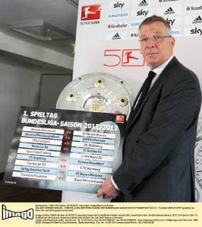 HOLGER HIERONYMUS DFL, VORSTELLUNG DER SPIELPLAENE DER BUNDESLIGA SAISON 2012 13 FRANKFURT 26.6.12