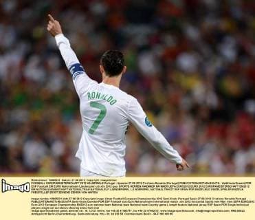 FUSSBALL EUROPAMEISTERSCHAFT 2012 HALBFINALE Portugal - Spanien 27.06.2012 Cristiano Ronaldo (Portugal) 