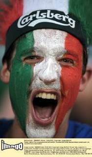 Posen, Italien Fan ist geschminkt DeFodi018