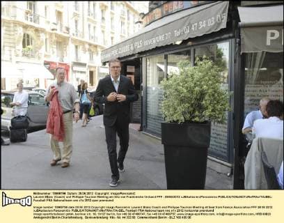 Laurent Blanc (Coach) und Philippe Tournon Meeting am Sitz von Frankreichs Verband FFF - 28 06 2012 xJBAutissierxPanoramicx 