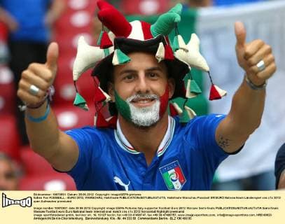 Italien Fan FUSSBALL - EURO 2012, WARSCHAU, Halbfinale 