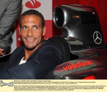 Rio Ferdinand at the launch of the London Grand Prix Prix in London, Thursday 28th June 2012 Photo by: Stephen Lock i-Images StephenxLock i-Images  SLK