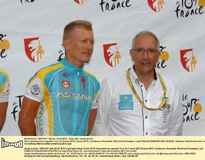 2012, presentazione squadre Tour de France 2012, Astana 2012, Vinokourov Alexander, Martinelli Giuseppe, Liegi 