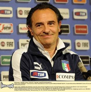 Krakau (Polen) 29 06 2012 - Pressekonferenz Italien: Nationaltrainer Cesare Prandelli 