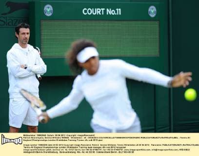 Patrick Mouratoglou, Serena Williams TENNIS : Wimbledon - J6 - 30 06 2012 COUVERCELLE TENNISMAG PANORAMIC 