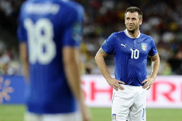 Kiev 01 07 2012 - Finale Euro 2012, Spanien - Italien: Antonio Cassano 