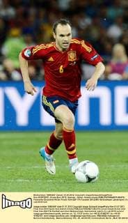 Kiev 01 07 2012 - Finale Euro 2012, Spanien - Italien: Andres Iniesta 