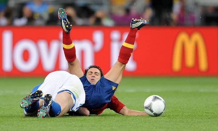 01.07.2012 KIEV FOOTBALL EUROPEAN CHAMPIONSHIPS UEFA EURO 2012 FINAL (FINAL GAME) (SPAIN VS. ITALY) N Z XAVI HERNANDEZ  20120701LUK038