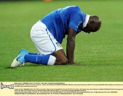 Kiev 01 07 2012 - Finale Euro 2012, Spanien - Italien: Mario Balotelli 