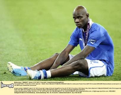 Kiev 01 07 2012 - Finale Euro 2012, Spanien - Italien: Mario Balotelli 