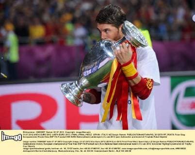01.07.2012 (KIEV) EURO 2012 (UEFA EURO 2012 ) FINAL (FINAL) MECZ (SPAIN - ITALY) N Z Sergio Ramos  20120701PF_RO073