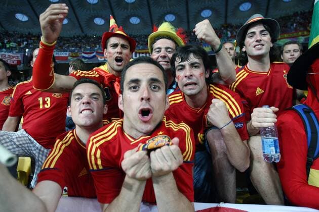 Kiew, 01.07.2012, EURO 2012, Finale, Fans Spanien - 