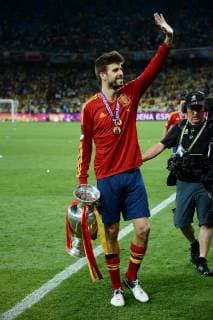 Spanien ist Europameister 2012 - Gerard Pique - Spanien vs. Italien - Euro 2012 - Finale - 01 07 2012 xAnthonyBibard FEPx 