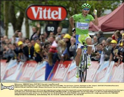 Etappensieger Peter Sagan (Svk) - Liquigas Cannondale Team Joie CYCLISME : Tour de France - Orchies Boulogne sur Mer - Etape 3 - 03 07 2012 PhotoNews Panoramic 