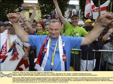 Lubomir - Vater von Peter Sagan (Svk) CYCLISME : Tour de France - Orchies Boulogne sur Mer - Etape 3 - 03 07 2012 PhotoNews Panoramic 