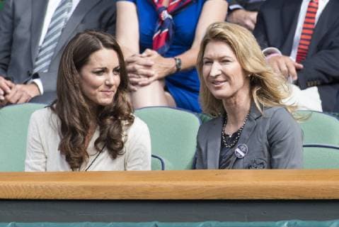 04.07.2012. The Wimbledon Tennis Championships 2012 held at The All England Lawn Tennis and Croquet Club, London, England, UK. Steffi Graf and Princess Kate, The Duchess of Cambridge. xDuncanxGrovex  ActionPlus11299764