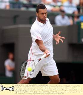 TENNIS - ATP, Wimbledon 2012 LONDON,ENGLAND,04.JUL.12 - TENNIS - ATP Tennis Herren World Tour, Wimbledon 2012, Grand Slam. Bild zeigt Jo-Wilfried Tsonga (FRA). 