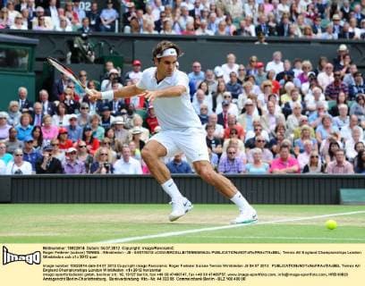 Roger Federer (suisse) TENNIS : Wimbledon - J9 - 04 07 2012 xCOUVERCELLE TENNISMAGx 