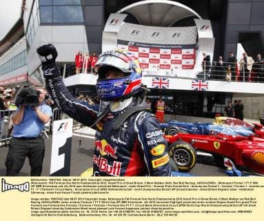 Motorsports: FIA Formula One World Championship 2012, Grand Prix of Great Britain, 2 Mark Webber (AUS, Red Bull Racing), xHOCHxZWEIx