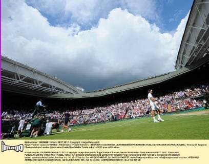 Roger Federer (suisse) TENNIS : Wimbledon - Finale Hommes - 08 07 2012 COUVERCELLE TENNISMAG PANORAMIC 