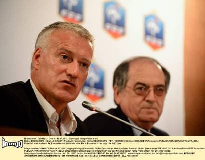 Didier DESCHAMPS - Noel LE GRAET - Football : Nomination Didier DESCHAMPS - FFF - 09 07 2012 AnthonyBIBARD FEP Panoramic 