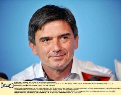 10.07.2012 Chorzow, Pressekonferenz der polnischen Nationalmannschaft - Im Bild: WALDEMAR FORNALIK  20120710LUK082