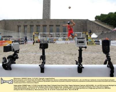 Beach Volleyball, smart Grand Slam, berlin2012, Rogers Dalhausser, Kameras xHOCHxZWEIx xMichaelxKunkelx