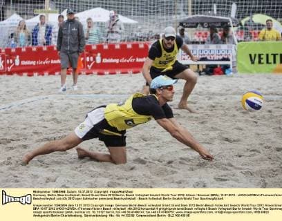 Germany, Berlin, Beachvolleyball, Smart Grand Slam 2012 Berlin, Beach Volleyball Swatch World Tour 2012, Alison Emanuel (BRA), 13.07.2012, xHOCHxZWEIx xThomasxVictorx