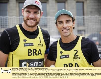 Germany, Berlin, Beachvolleyball, Smart Grand Slam 2012 Berlin, Beach Volleyball Swatch World Tour 2012, Alison Emanuel (BRA), 13.07.2012, xHOCHxZWEIx xThomasxVictorx