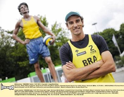 Germany, Berlin, Beachvolleyball, Smart Grand Slam 2012 Berlin, Beach Volleyball Swatch World Tour 2012, Alison Emanuel (BRA), 13.07.2012, xHOCHxZWEIx xThomasxVictorx