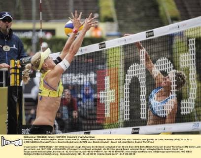 Germany, Berlin, Beachvolleyball, Smart Grand Slam 2012 Berlin, Beach Volleyball Swatch World Tour 2012, Goller Ludwig (GER) vs Cook Hinchley (AUS), 13.07.2012, xHOCHxZWEIx xThomasxVictorx