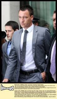 John Terry leaving Westminster Magistrates Court after being found not guilty in his racism case, 13th July 2012 Photo by: Stephen Lock i-Images StephenxLock i-Images  SLK