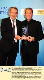 Wolfgang Niersbach und Andreas Köpke bei der Verleihung Bayerischer Sportpreis 2012 am 15.07.2012 in München Bayerischer Sportpreis 2012, Muenchen 