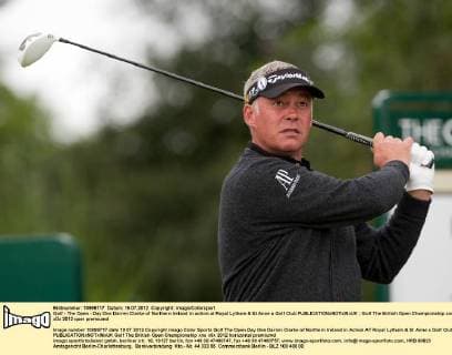 Golf - The Open - Day One Darren Clarke of Northern Ireland in action at Royal Lytham & St Anne s Golf Club 