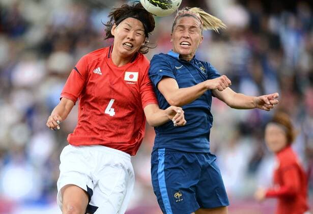 Camille ABILY (fra) - Saki KUMAGAI (jap) FOOTBALL : France vs Japon - match amical - 19 07 2012 AnthonyBibard FEP Panoramic 
