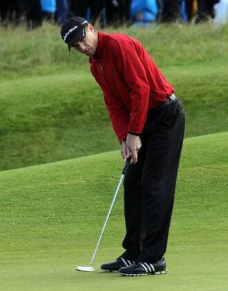 20.07.12 Lytham &amp; St Annes, England. New Zealand s Steven Alker in action during the second round of The Open Golf Championship from the Royal Lytham &amp; St Annes course in Lancashire xActionplusxOperationsx  ActionPlus11304057