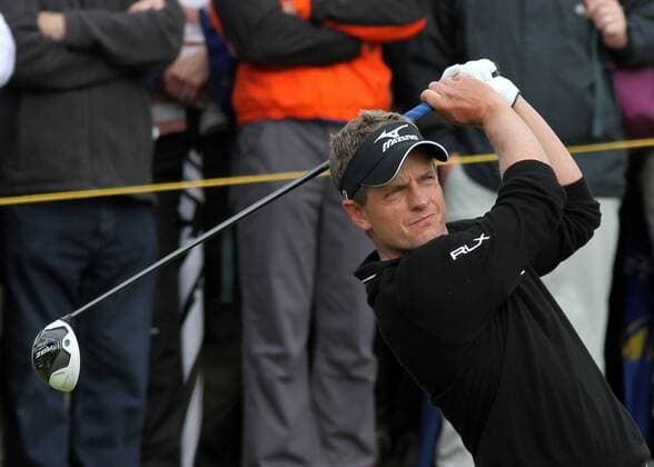 20.07.12 Lytham &amp; St Annes, England. World Number One Luke Donald of England in action during the second round of The Open Golf Championship from the Royal Lytham &amp; St Annes course in Lancashire xActionplusxOperationsx  ActionPlus11304190